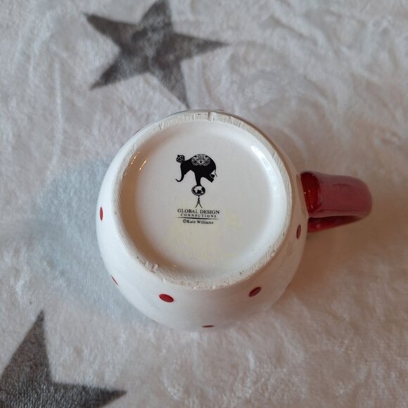 Global‎ Design Connections Mug Polka Dots Penguin Kate Williams Coffee Tea - Picture 2 of 7